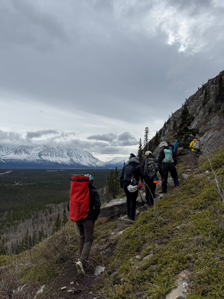Hiking Paint Mountain Kluane Yukon