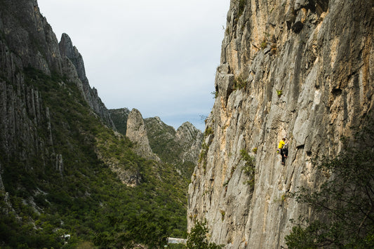 Rock climbing on El Potrero Chico Mexico