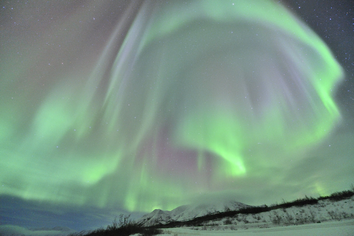 Northern lights over Kluane Yukon Canada