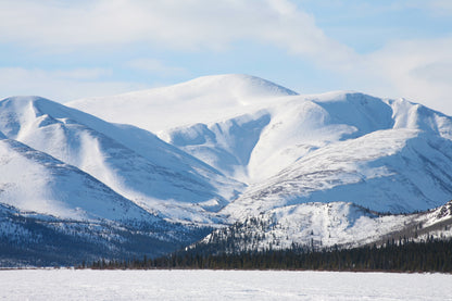 Cross-Country Ski Adventure on a Frozen Lake