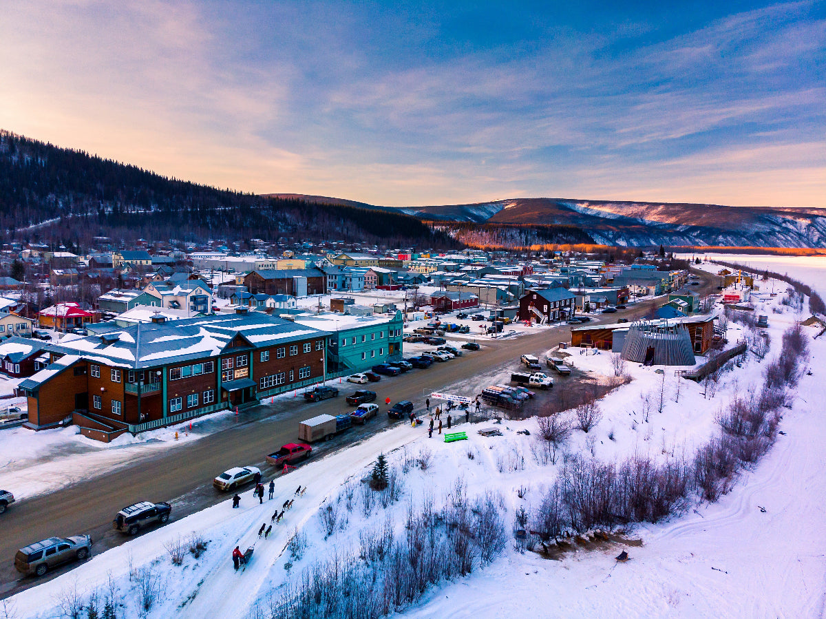 Dawson City Yukon Canada in winter