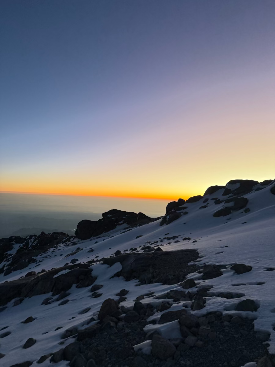Sunrise on Pico de Orizaba