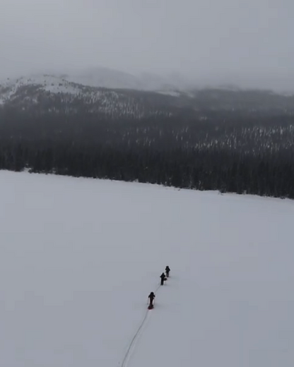 Cross-Country Ski & Winter Camping on a Frozen Lake
