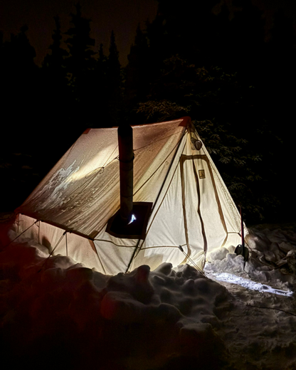 Cross-Country Ski & Winter Camping on a Frozen Lake